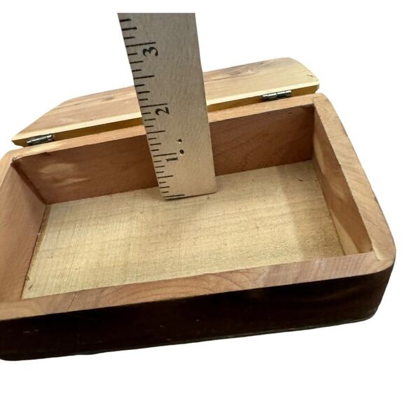 Meramec Caverns Missouri Stanton MO Wood Souvenir Box Trinket Jewelry VTG READ - Picture 6 of 12